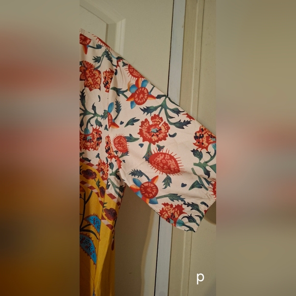 Noracora floral maxidrees v neck size 3XL - Picture 2 of 5